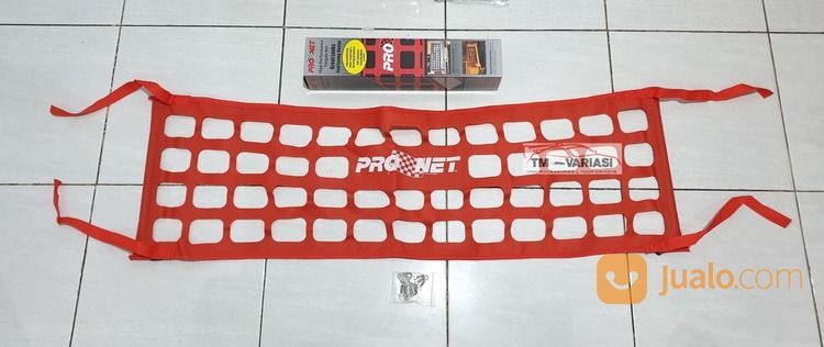 Pronet High Performance Tailgate Net Jaring Cargo Net Bagasi Belakang Merah