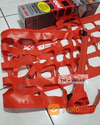 Pronet High Performance Tailgate Net Jaring Cargo Net Bagasi Belakang Merah