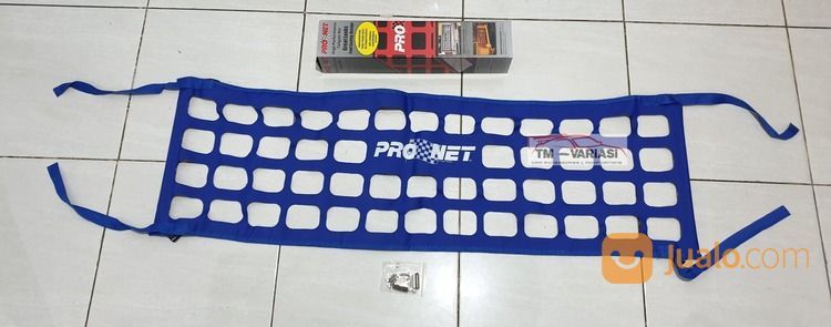 Pronet High Performance Tailgate Net Jaring Cargo Net Bagasi Belakang Biru