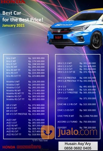 Honda Nusantara Balikpapan; Promo & Cashback Menarik, Melayani Pembelian Area Kaltim