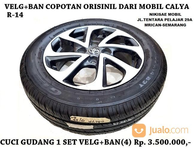 Velg+Ban Ori Lepasan Dari Mobil CALYA Siap Pakai Harga Murah Cuci Gudang