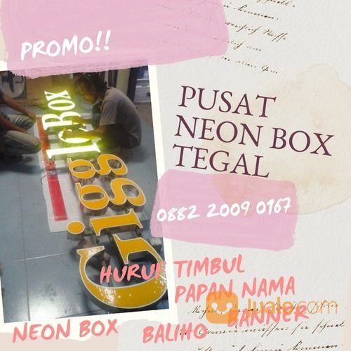 WA 0882 2009 0167 Pusat Huruf Timbul Akrilik Tegal