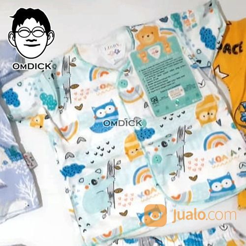 Baju Bayi Setelan Pendek New Born Bermerek Libby Baru Murah