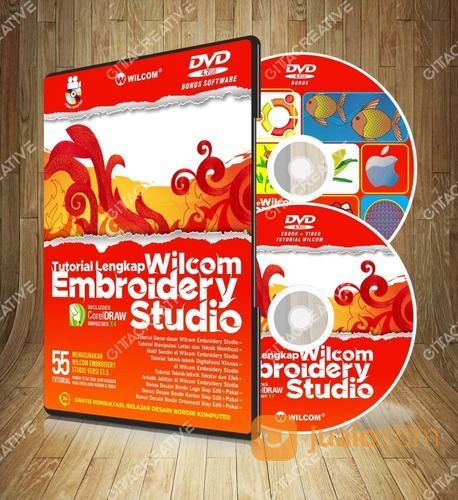 DVD + Flashdisk (Tutorial Lengkap Wilcom Embroidery Studio Dan Software Wilcom ES E1.5)