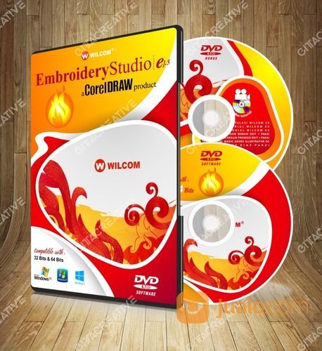 DVD + Flashdisk (Tutorial Lengkap Wilcom Embroidery Studio Dan Software Wilcom ES E1.5)