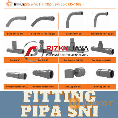 AKSESORIS FITTING PIPA PVC SNI /AKSESORIS FITTING PIPA RESMI STANDART SNI MURAH