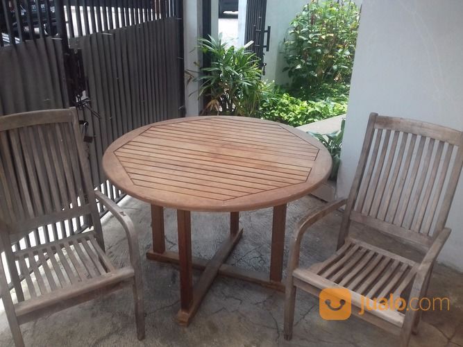 Meja Kayu Taman Dan Kursi