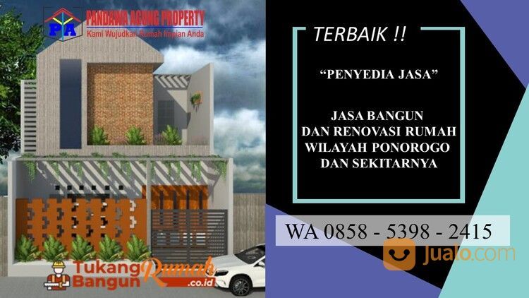 AMANAH | 0823-3308-0261 | Jasa Bangun Rumah 3 Lantai Di Ponorogo, PANDAWA AGUNG PROPERTY