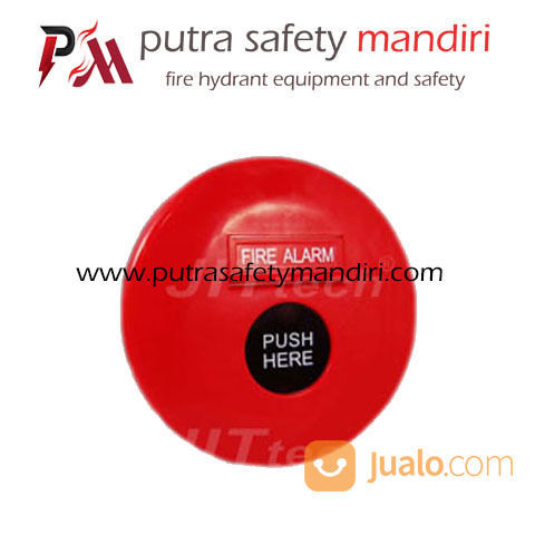 MANUAL CALL POINT JITTECH MCP PUSH BUTTON / BREAK GLASS FIRE ALARM PERINGATAN KEBAKARAN MURAH