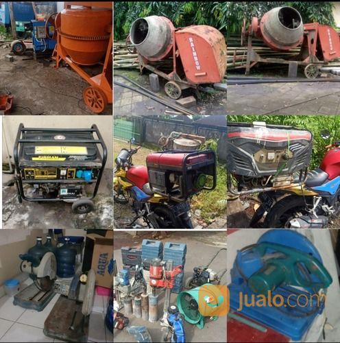 Sewa: Jack Hammer/Dril, Vibrator, Compressor, Travo Las, Blower, Genset, Coring Beton, Molen, Pompa