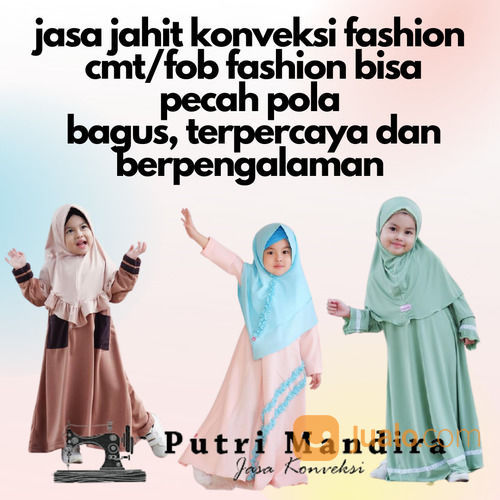 GAMIS ANAK JAHIT KONVEKSI FASHION