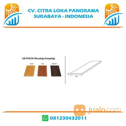 Lantai WPC Lis Fascia Duma Deck Panjang 3 Meter