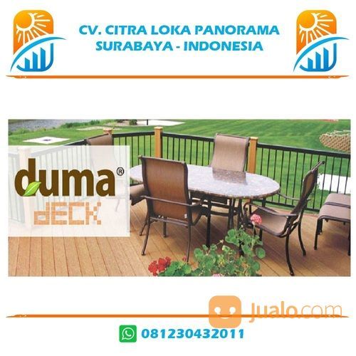 Lantai WPC Lis Fascia Duma Deck Panjang 3 Meter