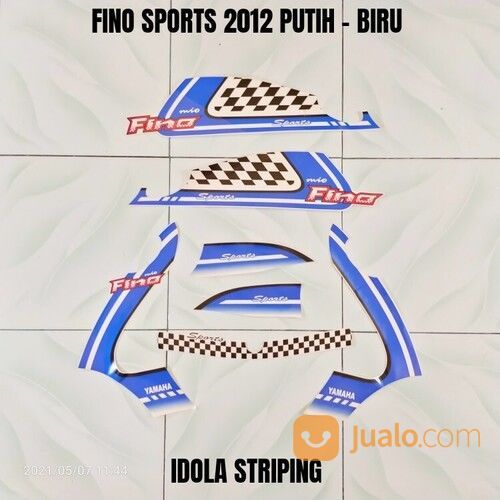 Striping Fino Sports 2012 Putih - Biru