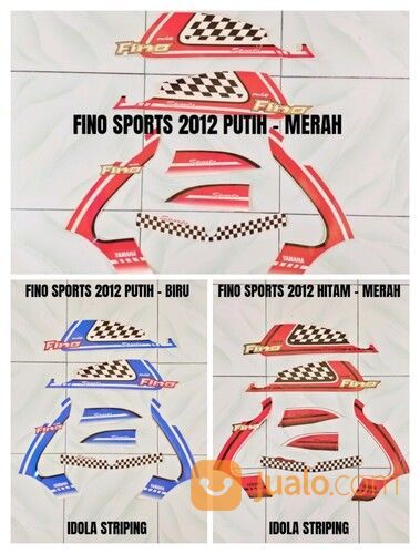 Striping Fino Sports 2012 Putih - Biru