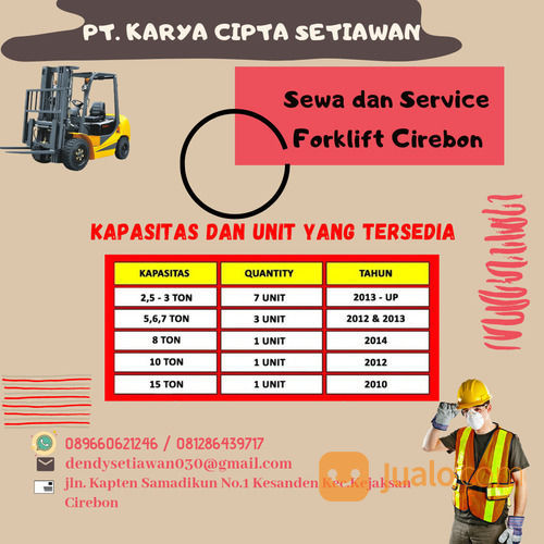 SEWA DAN SERVICE FORKLIFT BUMIAYU-BREBES PT.KCS