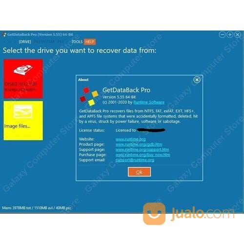 Runtime GetDataBack Pro For Windows di Kota Malang, Jawa Timur | Jualo.com