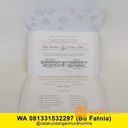 WA 081331532297 Cetak Undangan Pernikahan Di Surabaya