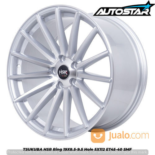 READY STOCK VELG HSR TSUKUBA RING 19 LEBAR 8,5/9,5 PCD 5X112 ET45/40