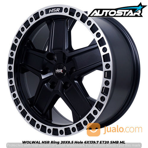PRODUK BARU VELG HSR WOLWAL RING 20 LEBAR 85 PCD 6X139,7 ET20