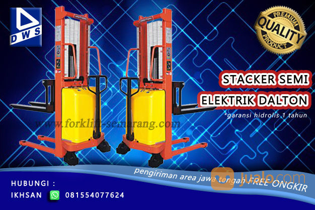 Hand Stacker Semi Elektrik 1,5 Ton 3,5 Meter Semarang