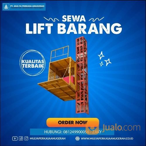 PENYEWAAN LIFT BARANG / LIFT PROYEK KONTRUKSI SAMARINDA
