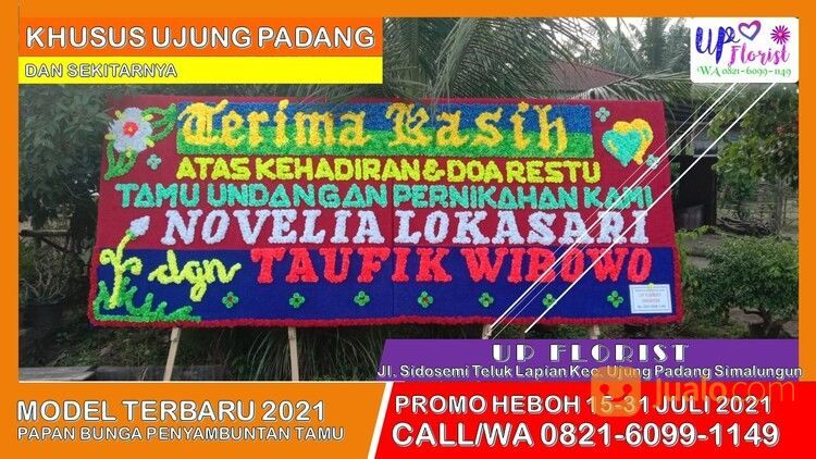 MODEL TERBARU Call 0821-6099-1149 PAPAN BUNGA PENYAMBUTAN TAMU