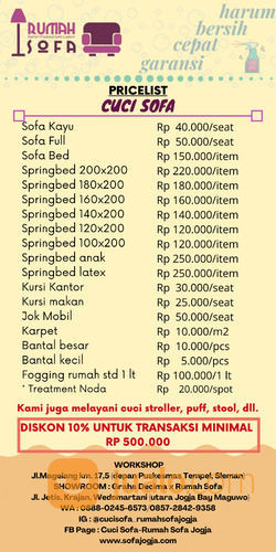 Daybed/Sofa Bed (Cuci Day Bed Dan Cuci Sofa Bed Murah Jogja)