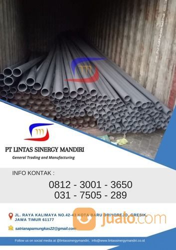 PIPA PARALON PVC ABU ABU MASPION UKURAN LENGKAP READY STOCK Di Kota 