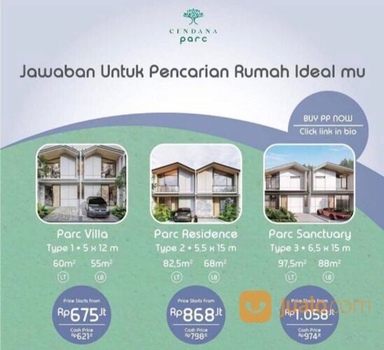 Cendana Parc, Cluster Terbaru Di Cendana Homes Lippo Karawaci MD818