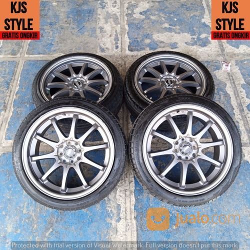 Pelek Seken Racing Hsr Hiroshima R17+Ban 2105 45 Pcd 4x100-4x114,3