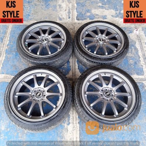 Pelek Seken Racing Hsr Hiroshima R17+Ban 2105 45 Pcd 4x100-4x114,3