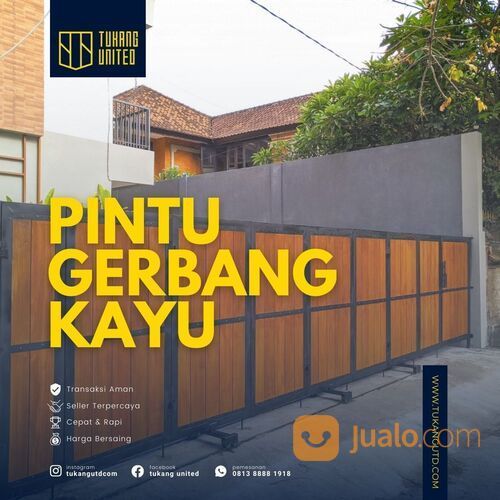 PINTU GERBANG KAYU MINIMALIS TABANAN BALI