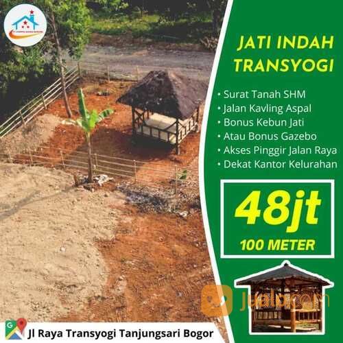 Tanah Kavling Murah Pinggir Jalan Raya Transyogi Tanjungsari Bogor