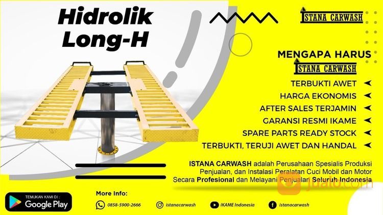 Beli Hidrolik Cuci MObil Di Istana Carwash Cab Surabaya Dan Malang Gratis Bahan Instalasi