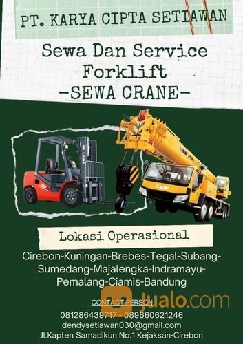SEWA CRANE KRAMAT - TEGAL PT.KCS TELP. 081286439717 (30558412) di Kota Cirebon