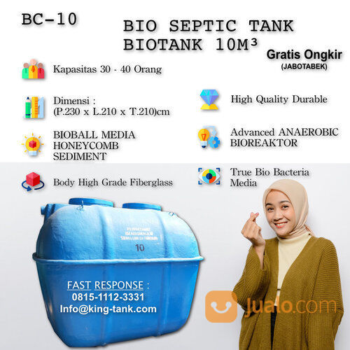 Septic Tank BIOTANK BIO 10000 Liter / 10m3 di Kota Jakarta Barat, DKI ...