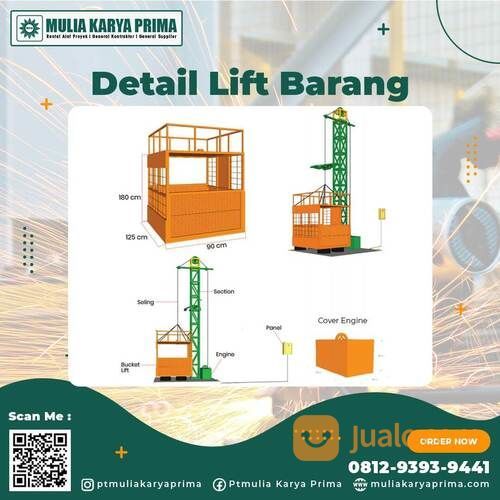 Sewa Lift Barang Proyek Banjarmasin