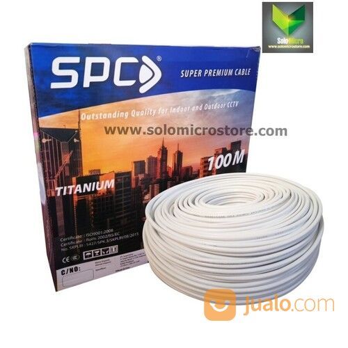 Kabel Cctv Coaxial Koaxial RG 59 100m Merk SPC RG59 Power 100 Meter Termurah