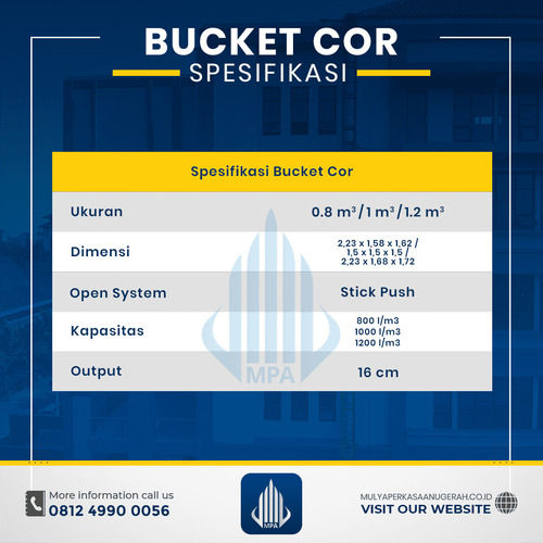 SEWA / RENTAL Bucket Cor 0,8m3 Area Lombok