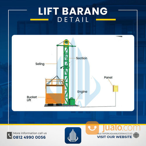 Rental / Sewa Lift Barang, Lift Material 1-4 Ton Lembata, NTT