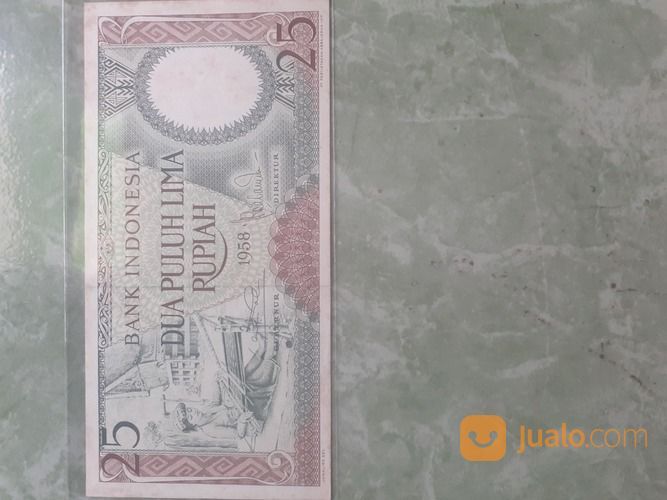 Uang Kuno Seri Pekerja 25 Rupiah 1958