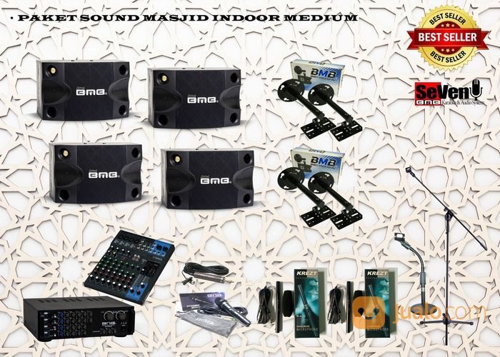 PAKET AUDIO MASJID INDOOR MEDIUM (MAX IDEAL RUANG 120M²)