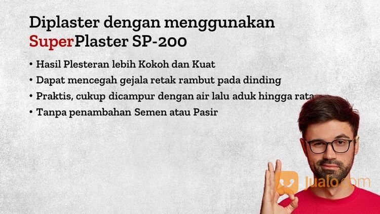 BEST QUALITY..!, Mortar Untuk Plesteran SuperPlaster Sp-200