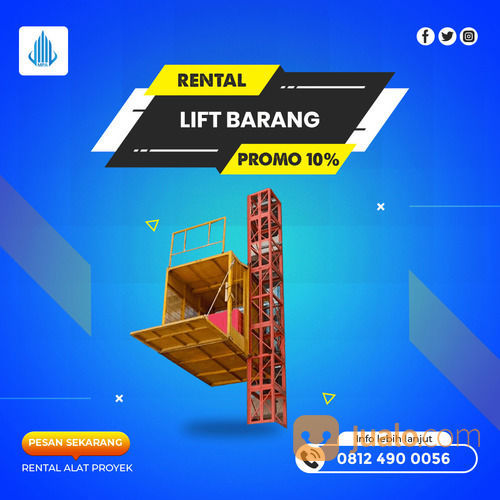 Rental / Sewa Lift Barang, Lift Material 1-4 Ton Raja Ampat