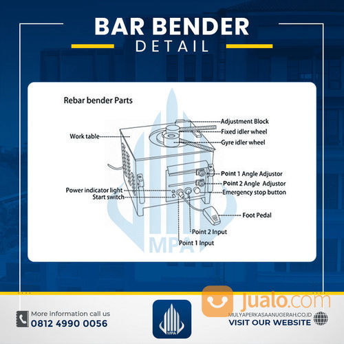 Rental / Sewa Bar Bender, Bar Bending Sintang