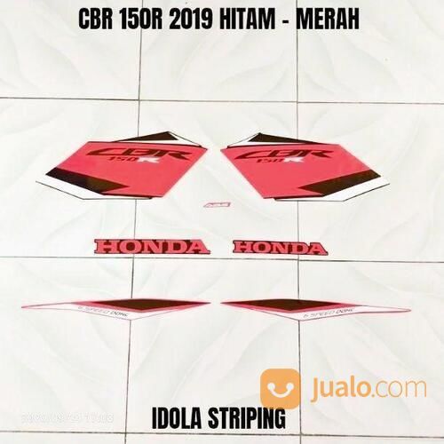 Striping CBR 150R 2019 Hitam - Merah