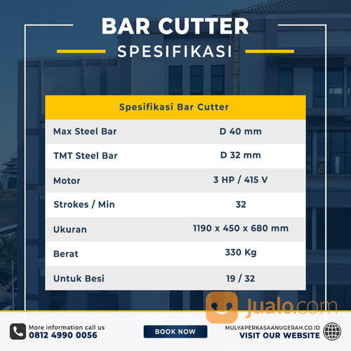 Rental Sewa Bar Cutting Bar Cutter Musi Rawas