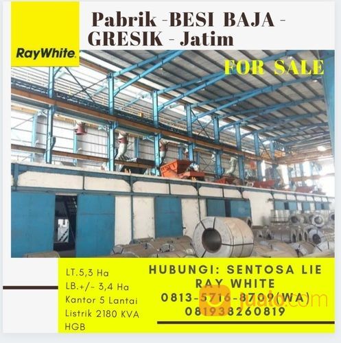 Pabrik Besi Baja - Gresik - Jawa Timur -Produksi Material Buildin G- Strategis Lokasi