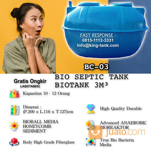TANGKI Septictank BIOTECH 3000 Liter / 3 M3